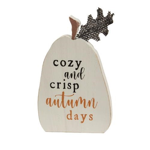 Rustic Fall Words Pumpkin Blocks (Set of 3)