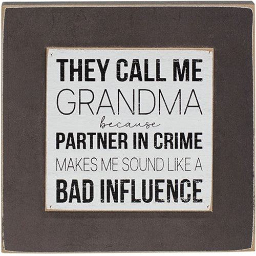Grandmas Life Layered Block Sign  (3 Count Assortment)