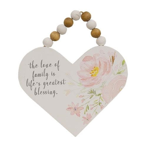Together We Make A Family Wood Heart Ornament  (3 Count Assortment)