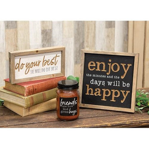 Friends Are How God Gives Hugs Buttered Maple Syrup Pint Jar Candle (Pack of 12)