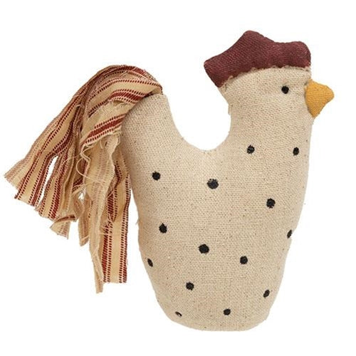 Mini Stuffed Polka Dot Chicken Sitter