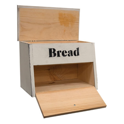 Wooden 2 Compartment Bread Box