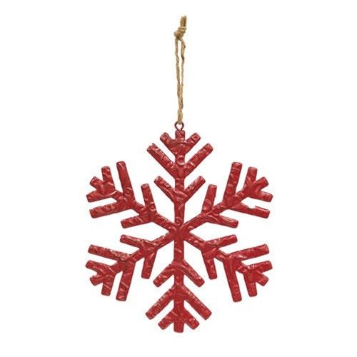 Metal Embossed Christmas Snowflakes  (3 Count Assortment)