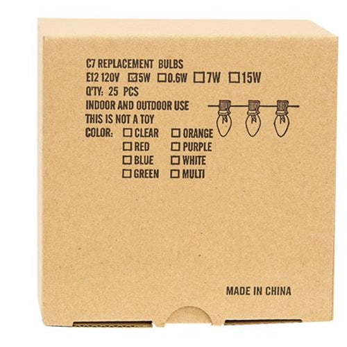 Blue Replacement Bulb - Candelabra Base - 5 W