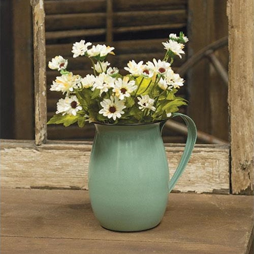 Green Enamel Pitcher